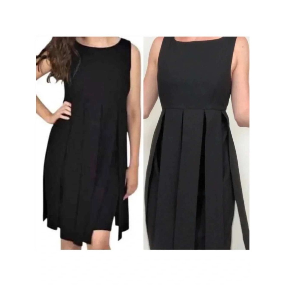 Minimalist Cabi Black Flapper Midi Dress Size 8 LBD Cocktail Work Retro Holiday